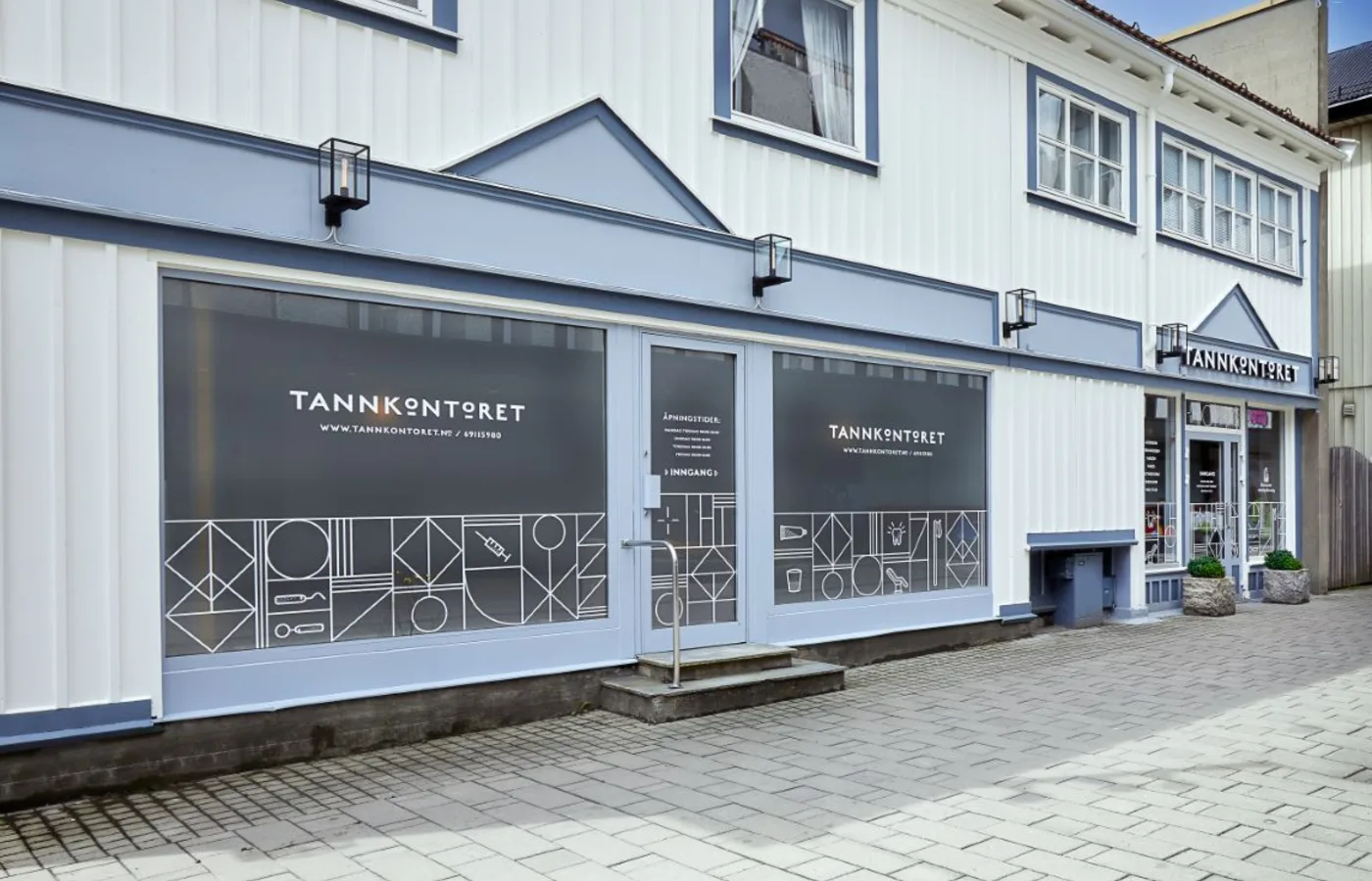 Fasaden til Tannkontoret i St. Marie gate 60 i Sarpsborg